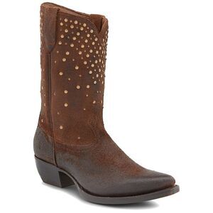 Frye Sacha Mid Stud Suede Boot, Brown